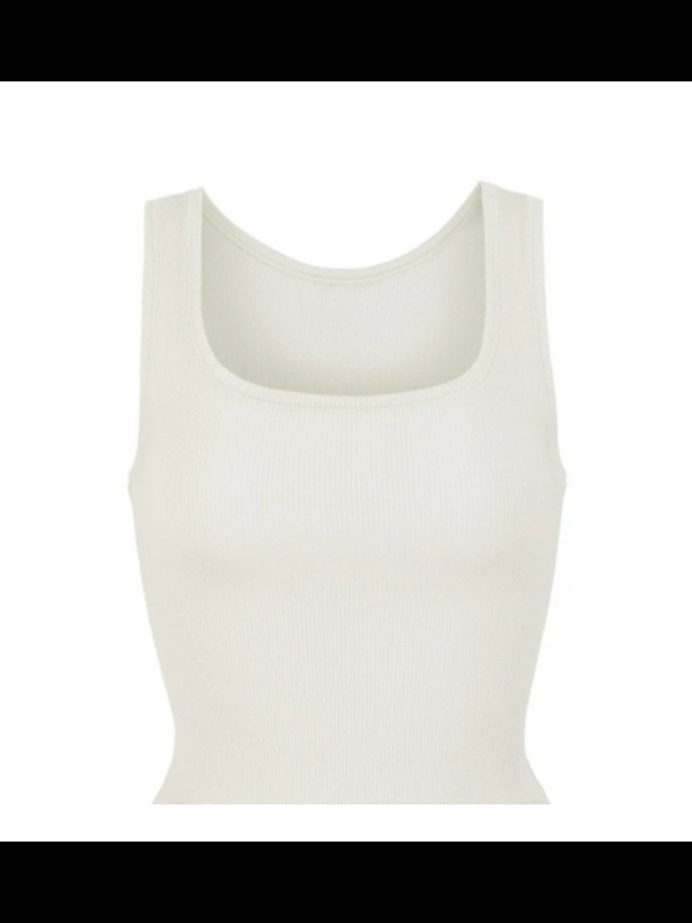 SKIMS M Cotton Ribbed Tank - Off White